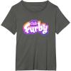 imageFurby Club Furby Colorful Gradient Furry Logo TShirtAsphalt Grey