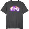 imageFurby Club Furby Colorful Gradient Furry Logo TShirtDark Heather Grey