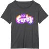 imageFurby Club Furby Colorful Gradient Furry Logo TShirtDark Heather Grey