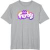 imageFurby Club Furby Colorful Gradient Furry Logo TShirtHeather Grey