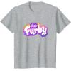 imageFurby Club Furby Colorful Gradient Furry Logo TShirtHeather Grey