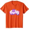 imageFurby Club Furby Colorful Gradient Furry Logo TShirtOrange