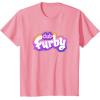 imageFurby Club Furby Colorful Gradient Furry Logo TShirtPink