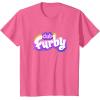 imageFurby Club Furby Colorful Gradient Furry Logo TShirtPink Heather