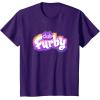 imageFurby Club Furby Colorful Gradient Furry Logo TShirtPurple