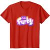 imageFurby Club Furby Colorful Gradient Furry Logo TShirtRed