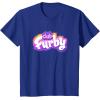 imageFurby Club Furby Colorful Gradient Furry Logo TShirtRoyal Blue