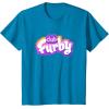 imageFurby Club Furby Colorful Gradient Furry Logo TShirtSapphire Blue