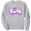 imageFurby Club Furby Colorful Gradient Furry Logo SweatshirtHeather Grey