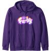 imageFurby Club Furby Colorful Gradient Furry Logo Zip HoodiePurple