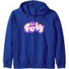 imageFurby Club Furby Colorful Gradient Furry Logo Zip HoodieRoyal Blue