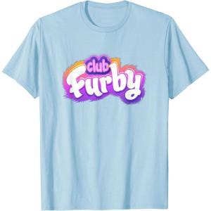 imageFurby Club Furby Colorful Gradient Furry Logo TShirtBaby Blue