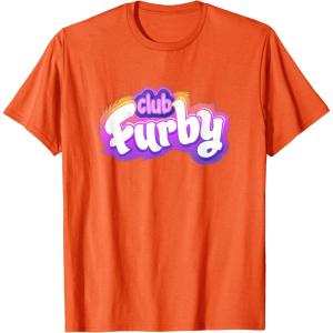 imageFurby Club Furby Colorful Gradient Furry Logo TShirtOrange