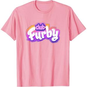 imageFurby Club Furby Colorful Gradient Furry Logo TShirtPink