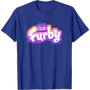 imageFurby Club Furby Colorful Gradient Furry Logo TShirtRoyal Blue