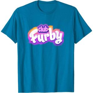 imageFurby Club Furby Colorful Gradient Furry Logo TShirtSapphire Blue