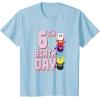 imageFurby 6th Birthday Stacked Furbies Funny Portrait TShirtBaby Blue