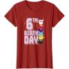 imageFurby 6th Birthday Stacked Furbies Funny Portrait TShirtCranberry Red