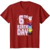 imageFurby 6th Birthday Stacked Furbies Funny Portrait TShirtCranberry Red