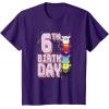 imageFurby 6th Birthday Stacked Furbies Funny Portrait TShirtPurple