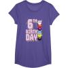 imageFurby 6th Birthday Stacked Furbies Funny Portrait TShirtPurple Heather