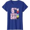 imageFurby 6th Birthday Stacked Furbies Funny Portrait TShirtRoyal Blue