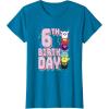 imageFurby 6th Birthday Stacked Furbies Funny Portrait TShirtSapphire Blue