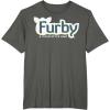 imageFurby A Mind Of Its Own Retro Bold Logo TShirtAsphalt Grey