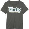 imageFurby A Mind Of Its Own Retro Bold Logo TShirtAsphalt Grey