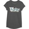 imageFurby A Mind Of Its Own Retro Bold Logo TShirtAsphalt Grey