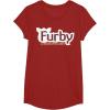 imageFurby A Mind Of Its Own Retro Bold Logo TShirtCranberry Red