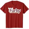 imageFurby A Mind Of Its Own Retro Bold Logo TShirtCranberry Red