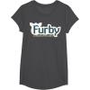 imageFurby A Mind Of Its Own Retro Bold Logo TShirtDark Heather Grey