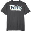imageFurby A Mind Of Its Own Retro Bold Logo TShirtDark Heather Grey