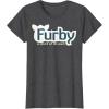 imageFurby A Mind Of Its Own Retro Bold Logo TShirtDark Heather Grey