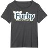 imageFurby A Mind Of Its Own Retro Bold Logo TShirtDark Heather Grey