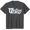 imageFurby A Mind Of Its Own Retro Bold Logo TShirtDark Heather Grey
