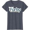 imageFurby A Mind Of Its Own Retro Bold Logo TShirtHeather Blue