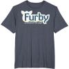 imageFurby A Mind Of Its Own Retro Bold Logo TShirtHeather Blue