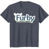 imageFurby A Mind Of Its Own Retro Bold Logo TShirtHeather Blue