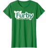imageFurby A Mind Of Its Own Retro Bold Logo TShirtKelly Green