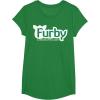 imageFurby A Mind Of Its Own Retro Bold Logo TShirtKelly Green