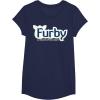 imageFurby A Mind Of Its Own Retro Bold Logo TShirtNavy Blue