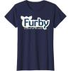 imageFurby A Mind Of Its Own Retro Bold Logo TShirtNavy Blue