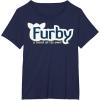 imageFurby A Mind Of Its Own Retro Bold Logo TShirtNavy Blue