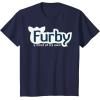 imageFurby A Mind Of Its Own Retro Bold Logo TShirtNavy Blue