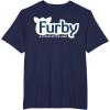 imageFurby A Mind Of Its Own Retro Bold Logo TShirtNavy Blue
