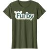 imageFurby A Mind Of Its Own Retro Bold Logo TShirtOlive Green