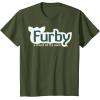 imageFurby A Mind Of Its Own Retro Bold Logo TShirtOlive Green