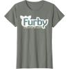 imageFurby A Mind Of Its Own Retro Bold Logo TShirtOlive Heather